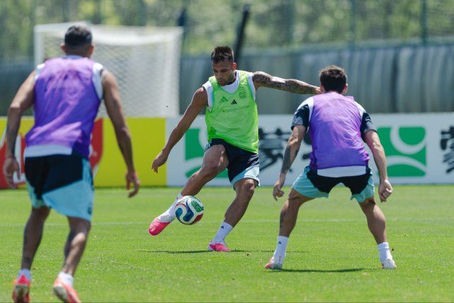 La presencia de Lautaro Martínez es la única duda que hay en Argentina. Si no juega