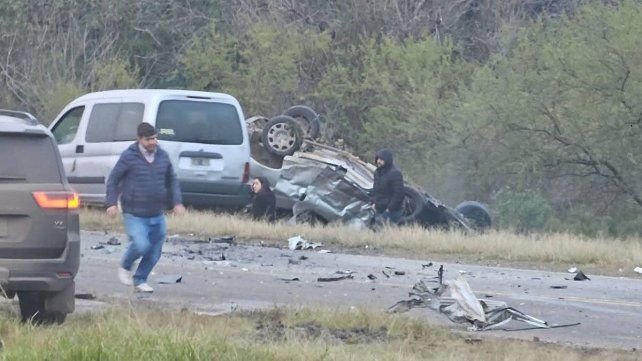 Este domingo se produjo un grave siniestro vial en el kilómetro 598 de la Ruta 12