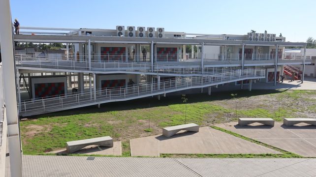 Las obras del nuevo edificio de la Escuela Agrotécnica de Rufino están en su etapa final
