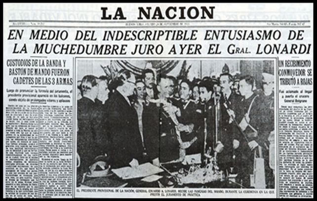 El diario La Nación negó el golpe de Estado del 55