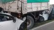accidente fatal en la 131: un joven incrusto su automovil bajo un camion y fallecio accidente fatal en la 131: un joven incrusto su automovil bajo un camion y fallecio