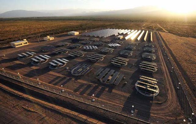 Pionera. Las dos primeras plantas fotovoltaicas del país están en la provincia de San Juan y producen siete megavatios.