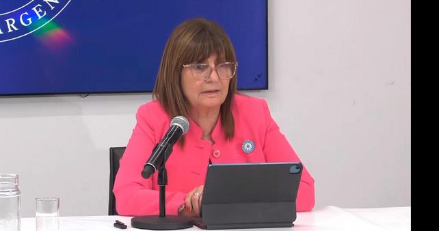 La ministra Patricia Bullrich anunció que el unes desembarcará en Rosario