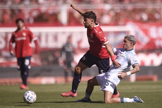 Independiente y Racing, a mano en clásico picante en Avellaneda Independiente y Racing, a mano en clásico picante en Avellaneda