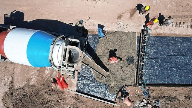 Trabajos de bacheo en la ciudad de Santa Fe