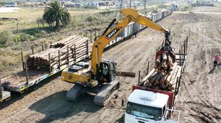En Basavilbaso se establecieron espacios para la descarga de vagones y la carga en camiones hacia el puerto de Concepción del Uruguay.
