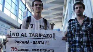 Se realizará una concentración y marcha por el aumento del boleto Santa Fe-Paraná
