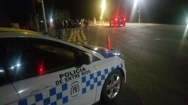 La policía de Entre Ríos en Paso Telégrafo.&nbsp;