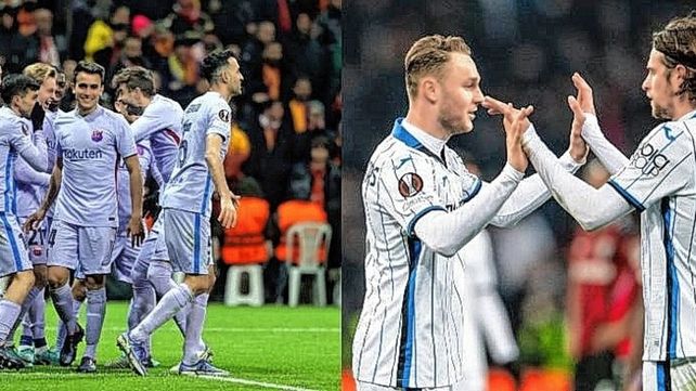 Liga de Europa: empates de Atalanta y Barcelona de visitante Liga de Europa: empates de Atalanta y Barcelona de visitante