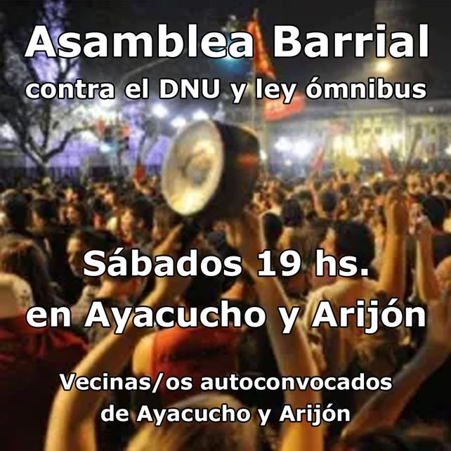 Al calor de la inflación y los tarifazos, las asambleas barriales vuelven a reunirse