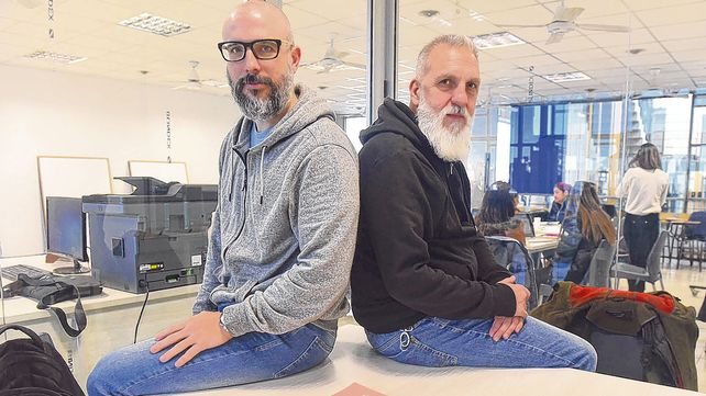 Los investigadores Diego Mauro y Alejandro Eujanian son