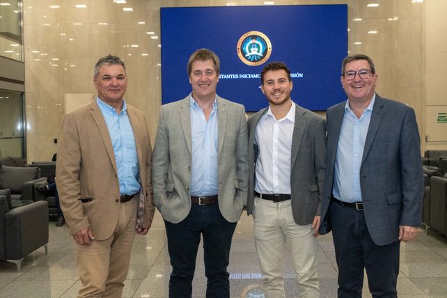Leonel Perlo, Gabriel Foco, Santiago Juanche y Gabriel Glavarino  