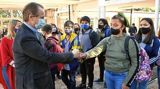 Bordet destacó el regreso a las clases presenciales