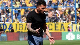 Enérgico. Carlitos vivió el duelo con intensidad. “Me voy contento”, dijo.