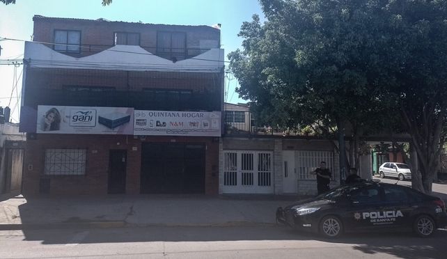 La casa baleada el sábado pasado