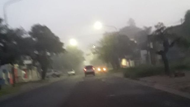 Neblina a primera hora de este martes