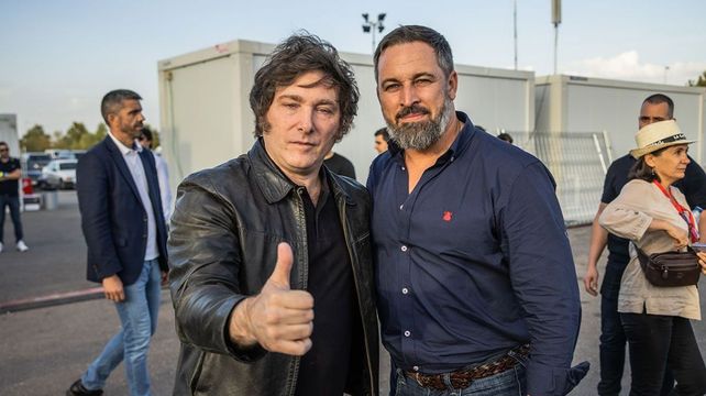 El presidente Javier Milei y el titular de Vox