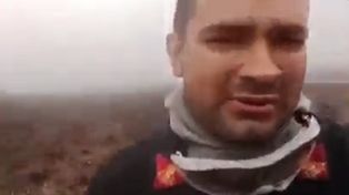 Video: un bombero quebró en llanto ante la llegada de la lluvia a Corrientes