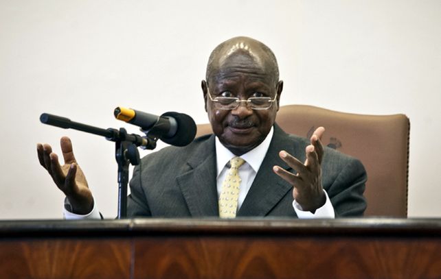 El presidente ugandés