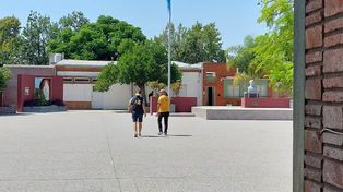 La escuela Lourdes, ubicada en Padre Dusso y Martín Zapata, en la ciudad capital de la provincia.