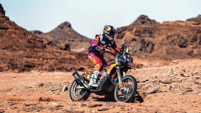 Kevin Benavides terminó en la séptima posición la penúltima etapa en el Rally Dakar.