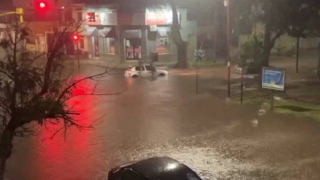 Paraná: autos varados, árboles caídos y anegamientos por el temporal