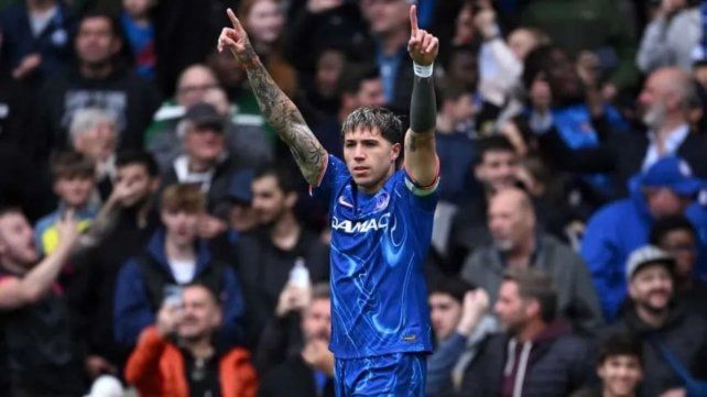 Enzo Fernández abrió el marcador a los tres minutos de juego.