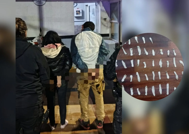 San Lorenzo: una pareja fue detenida con decenas de envoltorios con cocaína para la venta