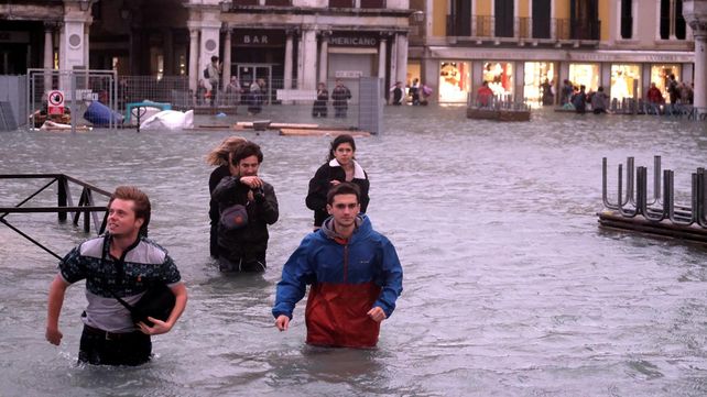 Las peores inundaciones en la última década en Venecia