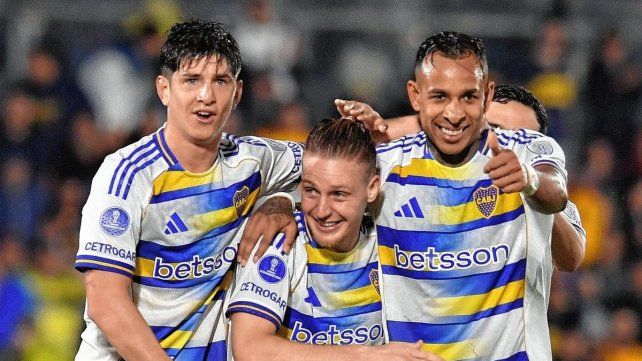Boca ganó por goleada en Paraguay.