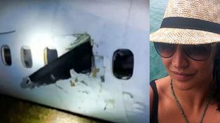 La hélice de un avión la golpeó en la cabeza durante un aterrizaje y sobrevivió