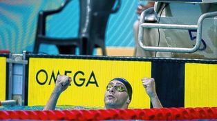 Gabriel Morelli consiguió la medalla de bronce en los 200 metros pecho.