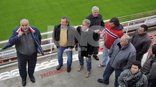 Dos dirigentes de Unión, a las piñas en el palco