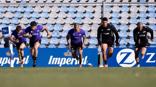 Los jugadores de Los Pumas