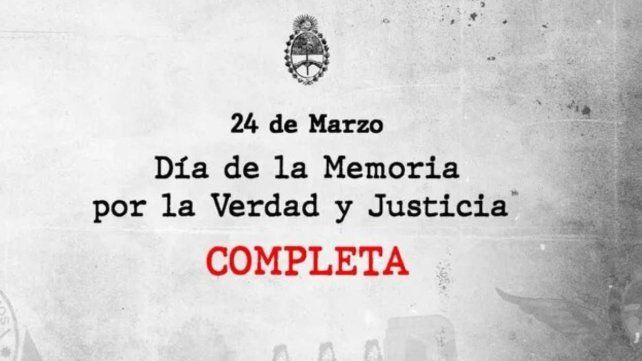 El gobierno de Milei difundió un video con la Memoria Completa.
