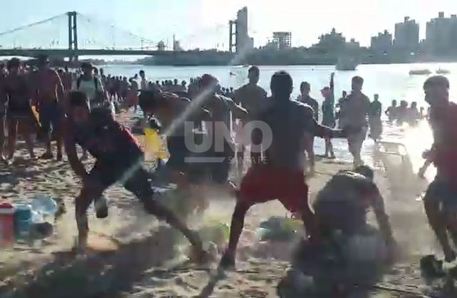 Luego de la brutal pelea en la costanera, los guardavidas piden presencial policial en las playas