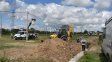 Crecida del río Paraná: acondicionan un centro de evacuados en el ingreso a Alto Verde para asistir a familias vulnerables