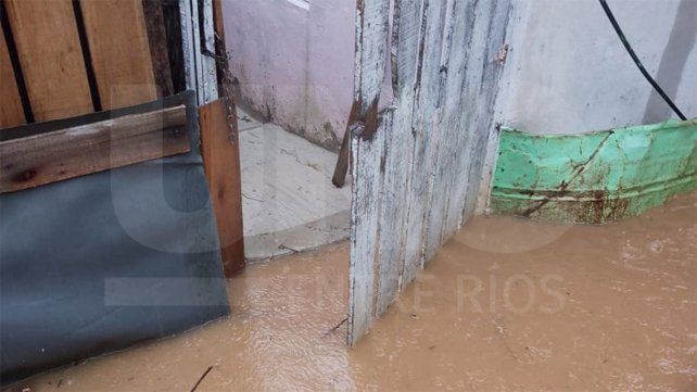 Las lluvias generaron inconvenientes en distintos puntos de la provincia. En Concordia se desbordó el arroyo Los Ceibos en el barrio Villa Adela