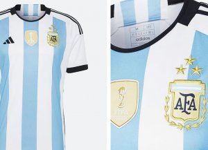 Selección Argentina: el lunes sale a la venta la camiseta con las tres estrellas