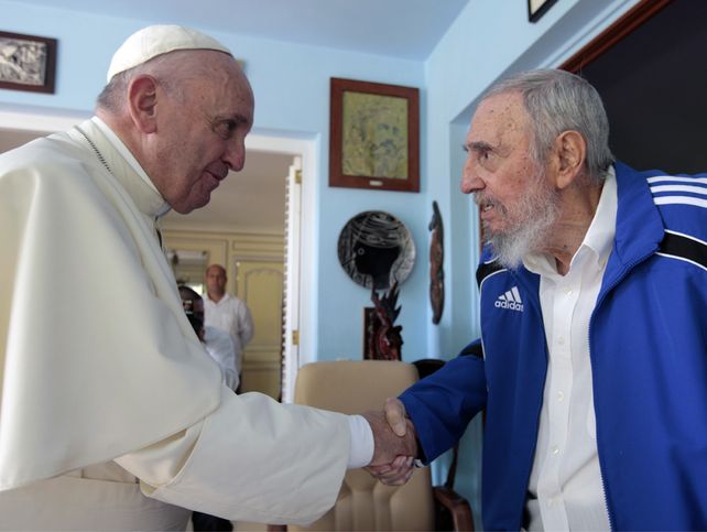 El Papa y el líder revolucionario hablaron de política mundial y problemas del medio ambiente.