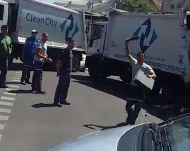 Horacio fue agredido con una botella.