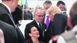 saludo. Michetti compartió una cena con el presidente de Estados Unidos.