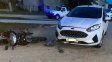 choque entre una moto y un auto dejo un herido en libertador san martin
