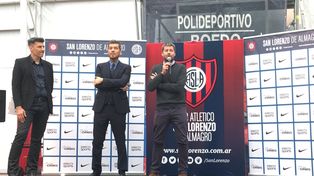 San Lorenzo presentó su equipo con la presencia de Tinelli