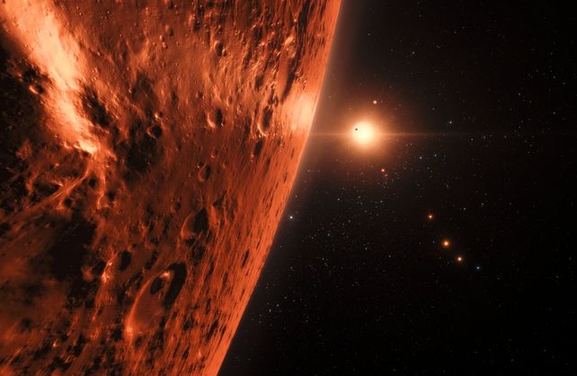 Artistas comenzaron a representar el nuevo sistema solar.
