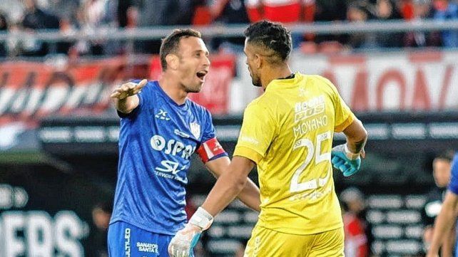 Sebastián Moyano llegó a las 100 presencias en el arco de Unión.