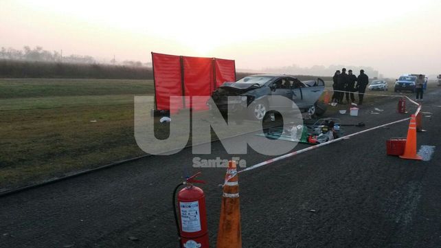 Funes: choque fatal en la autopista Rosario - Córdoba