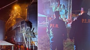 El incendio en el molino se inició en una máquina secadora cargada con semillas de coriandro. Acudieron bomberos voluntarios de San Salvador