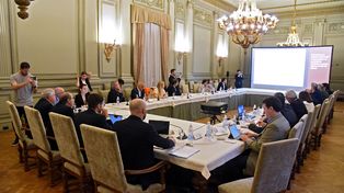 Alerta. El gobernador Pullaro y el ministro Puccini se reunieron con entidades empresarias de la provincia.