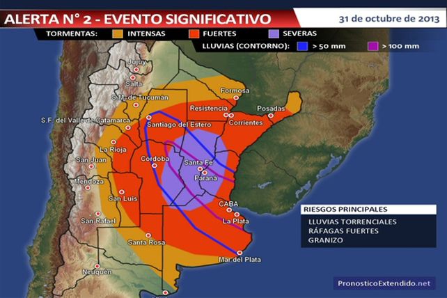 Bautizaron Berta a la tormenta que se espera y se abrió la polémica